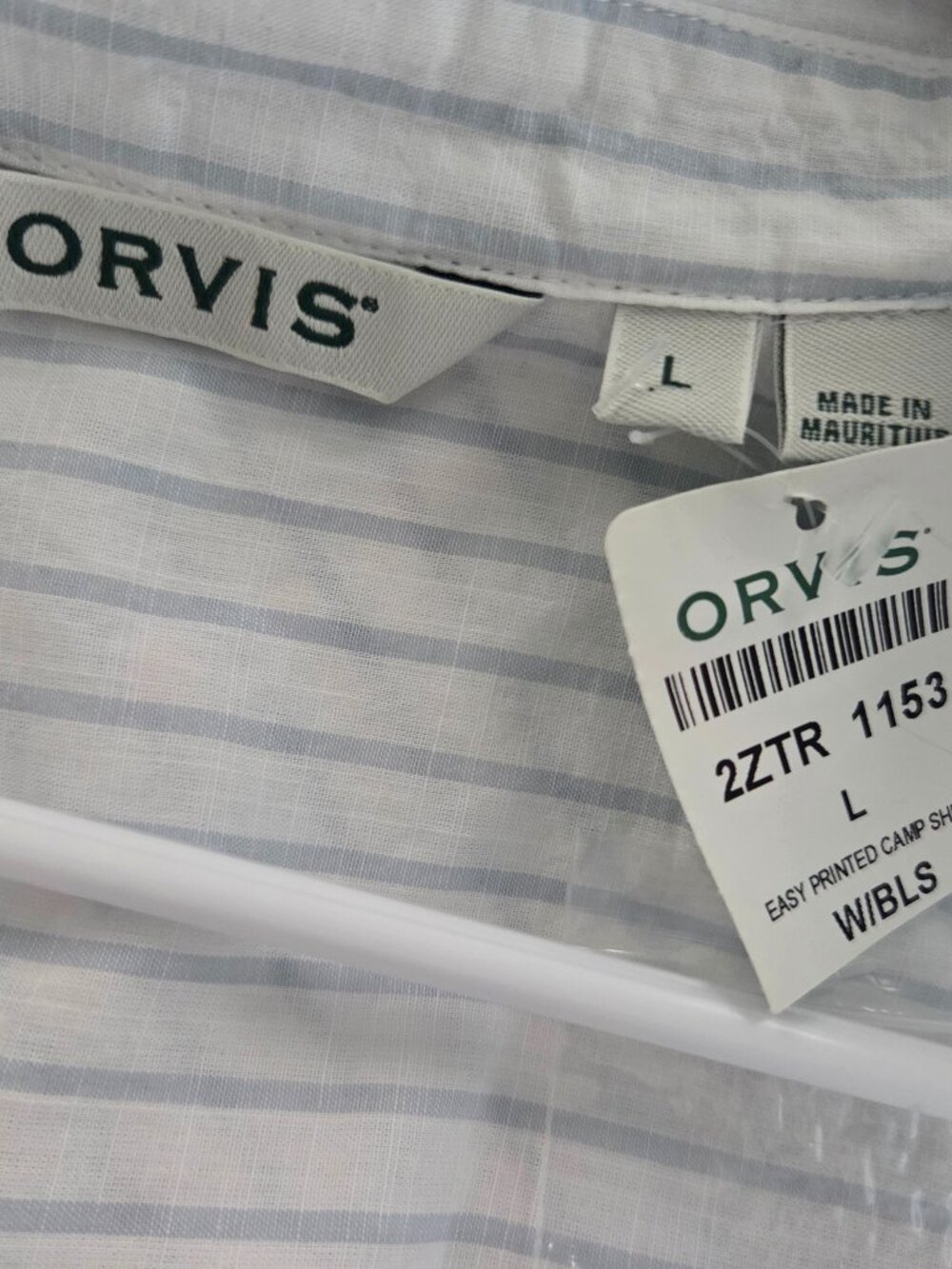 NWT ORVIS Shirt L - Picture 4 of 5